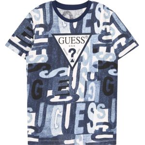 GUESS Shirt  marine / blauw denim / zwart / wit