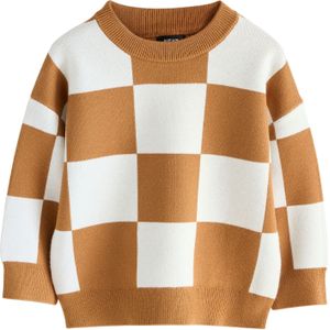 Next Trui  karamel / wit