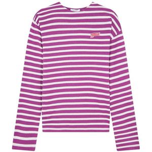 Scalpers Shirt  donkerlila / wit