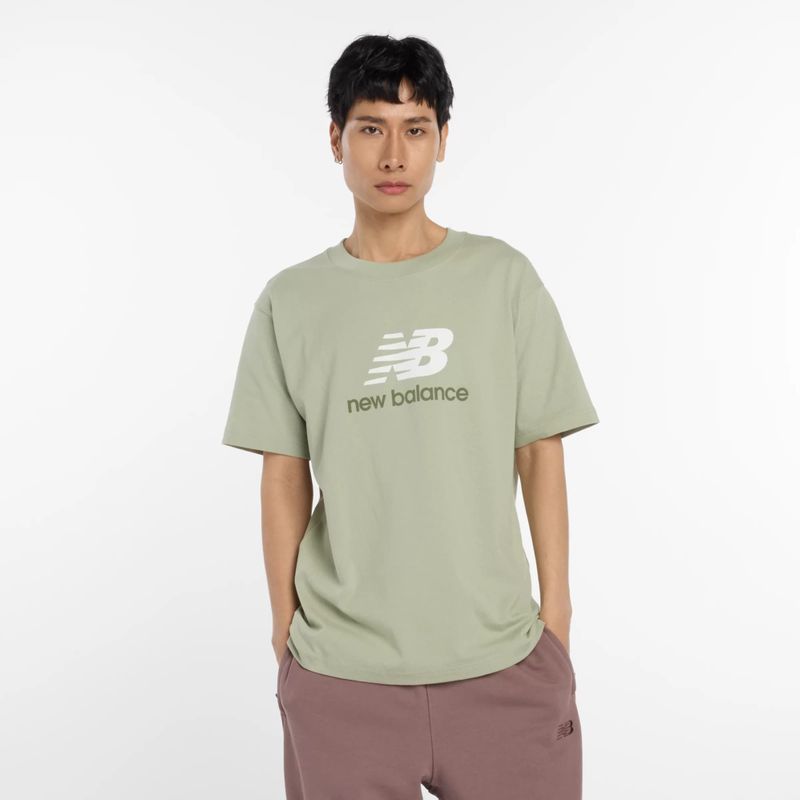 New Balance - Athletics Logo - T-shirt - Groen - Heren