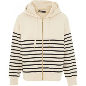 BIG STAR Sweatvest  zwart / wit