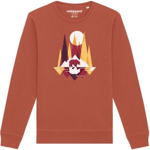 Watapparel Sweatshirt ' Von Bären und Bergen '  lichtbruin / gemengde kleuren