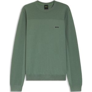 BOSS Trui 'Momentum-X'  olijfgroen / zwart