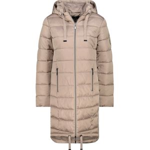 Monari - Gewatteerde Jas - Truffle - Met Ronde Hals