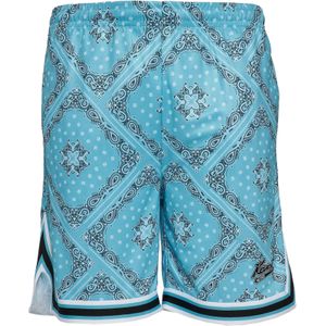 Karl Kani Broek  cyaan blauw / zwart / wit