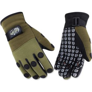 normani Vingerhandschoenen ' Selachii '  olijfgroen / zwart / wit