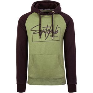 SPITZBUB Sweatshirt 'Raglan Street'  pastelgroen / zwart