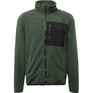 BLEND - Fleece Jas - Donkergroen/Zwart