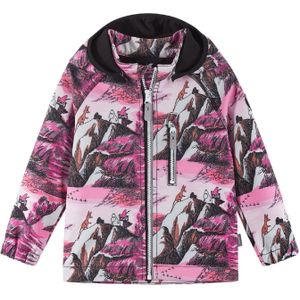 Reima Outdoorjas 'Moomin Vantti'  rosa / zwart / wit