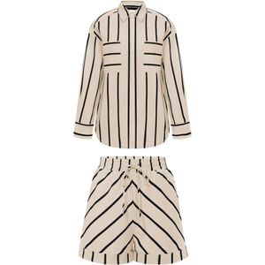 Imily Bela Korte pyjama  abrikoos / zwart