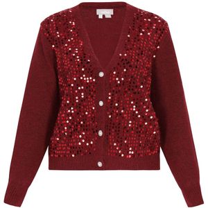 Usha Gebreid vest  bordeaux