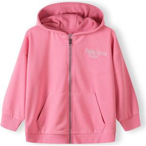 MINOTI Sweatvest  lichtroze / wit