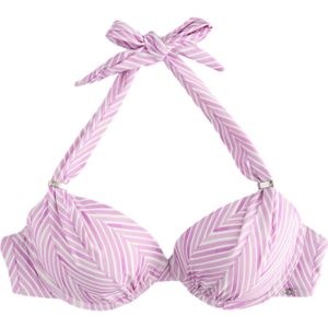 Next Bikinitop  lichtlila / wit