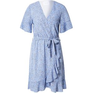 SISTERS POINT Jurk 'NEW GRETO'  lichtblauw / wit