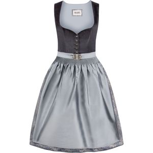 STOCKERPOINT Dirndl 'Indira'  grijs / antraciet
