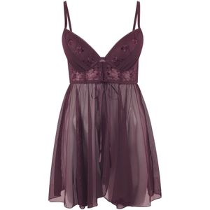 LASCANA - Negligé - Aubergine - Soft Cup BH