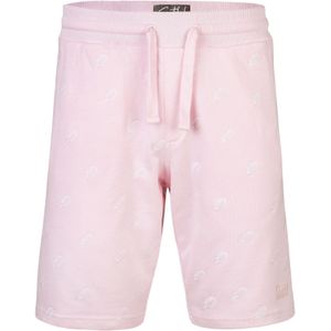 SPITZBUB Broek 'Walter'  rosa / wit