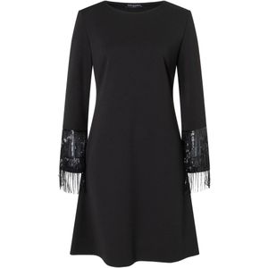 Ana Alcazar Cocktailjurk ' Tabara '  zwart / zilver