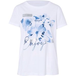 heine Shirt  lichtblauw / donkerblauw / zilver / wit