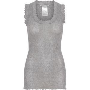 Seamless Basic Top 'Flounce'  lichtgrijs