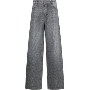 Liu Jo - Jeans - Grijs - Baggy - Mid Waist - 5-Pocket-Style