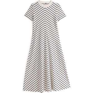 TOMMY HILFIGER Jurk 'Fit And Flare'  marine / wit