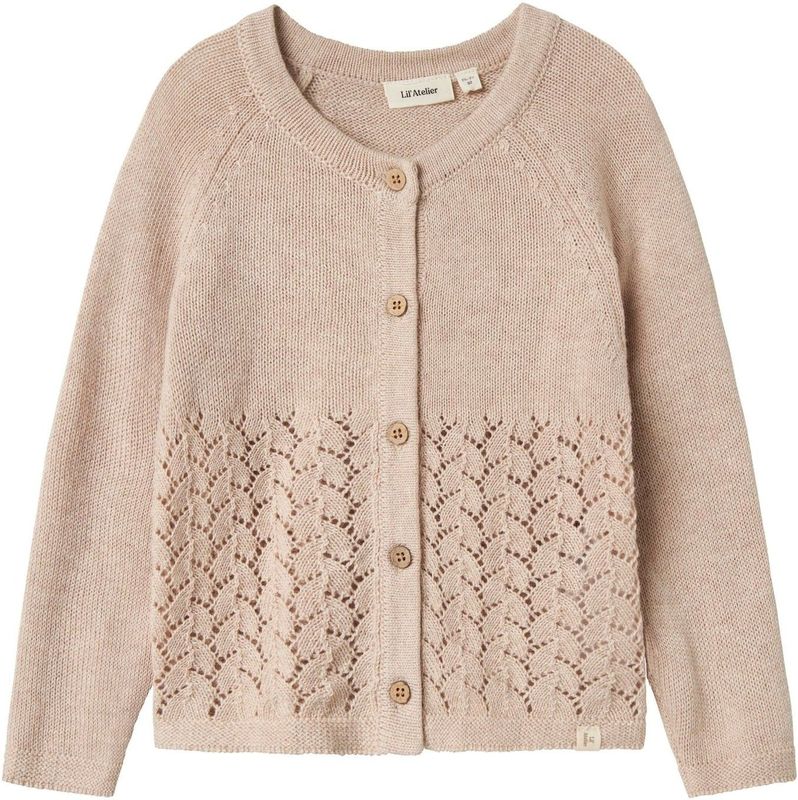 Lil'Atelier Gebreid vest  poederroze