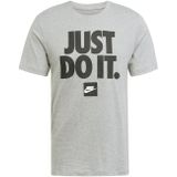 Nike - Heather Gray Choke T-Shirt - Heren - Grijs - Katoen