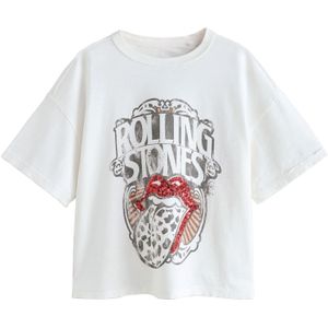 Next Shirt  oranje / rood / zwart / wit