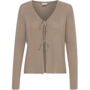 ICHI Gebreid vest 'Kalessi'  taupe