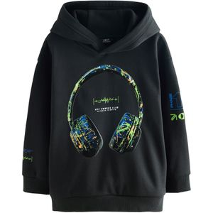 Next Sweatshirt  blauw / lichtgroen / zwart / wit