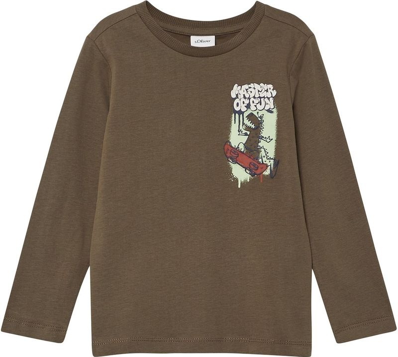 s.Oliver - T-Shirt - Lange Mouwen - Zacht Katoen - Ronde Hals