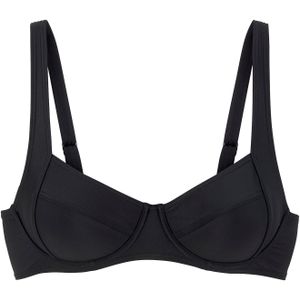 LASCANA - Lolo - Bikinitop - Zwart - Demi Cup met Beugel