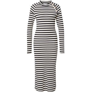 VILA Gebreide jurk  zwart / wit