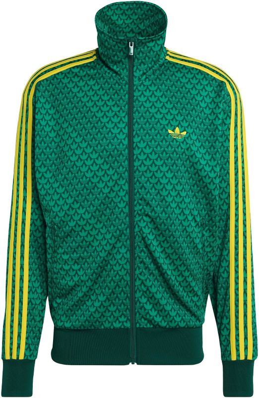 ADIDAS ORIGINALS Sweatvest 'Firebird'  geel / smaragd / donkergroen