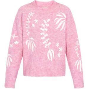 IZIA Oversized trui  oudroze / offwhite