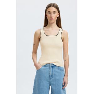 Selected Femme - Dames Top - Beige - Nylon