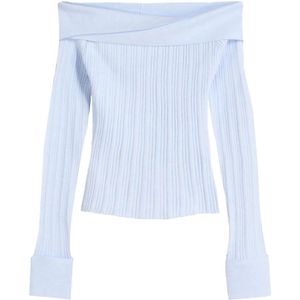 Bershka Trui  lichtblauw