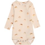 Biologisch Katoen - Romper - Lange Mouwen - Ronde Hals - Drukknoopsluiting