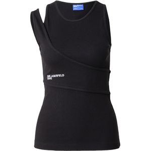 KARL LAGERFELD JEANS Top  zwart / wit