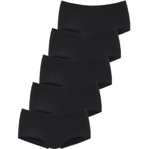 Vivance - Hipster - Zwart - Set van 5 - Brede Boord zonder Extra Elastiek