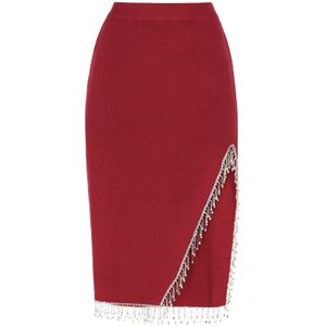 faina Rok  karmijnrood / zilver