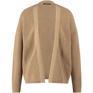 TAIFUN Gebreid vest  donkerbeige