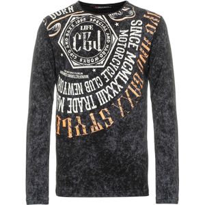 CIPO & BAXX Shirt  geel / zwart / wit