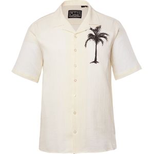 STHUGE Overhemd  zwart / offwhite