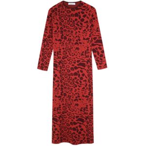 Scalpers Jurk  bruin / rood