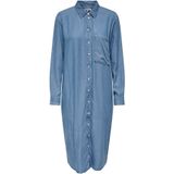 Onlpema - Midi-jurk - Denim - Regular Fit - Lange Mouwen