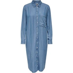 Onlpema - Midi-jurk - Denim - Regular Fit - Lange Mouwen