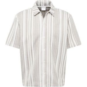 SELECTED Overhemd 'Skylar'  taupe / kaki / wit