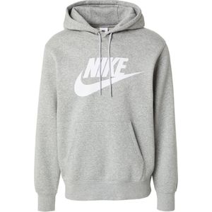 Nike Sportswear Sweatshirt 'CLUB'  grijs gemêleerd / wit